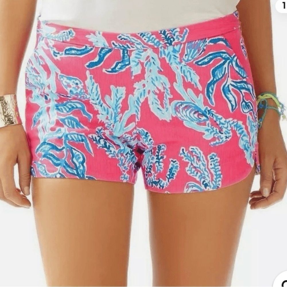 Lilly Pulitzer Adie shorts I Pink Samba print size 6